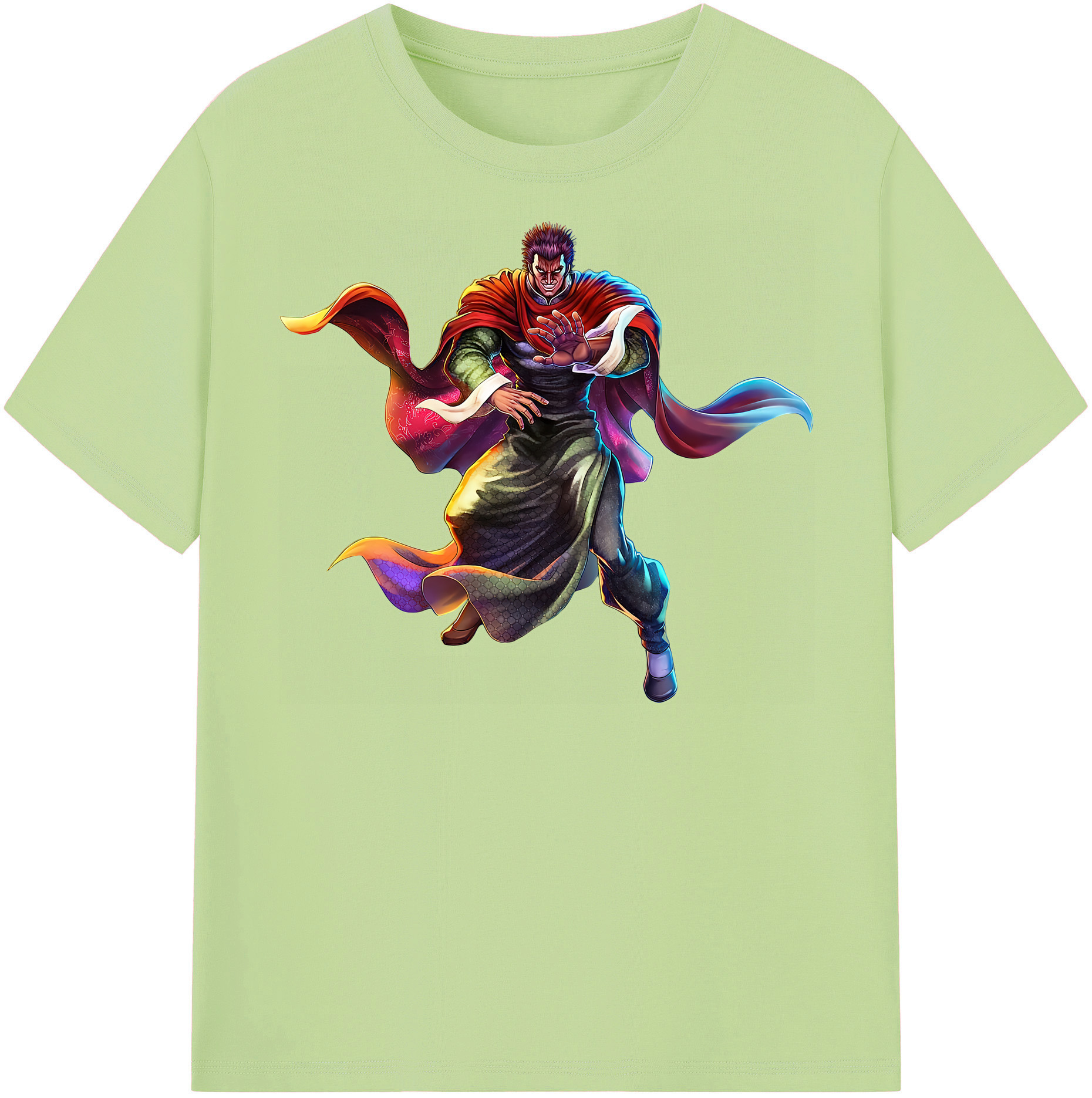 （画像用） 北斗の拳 Fist of the North Star 綿100％半袖Tシャツ（フロントプリント）
